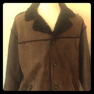 Guess wool and suede jacket.